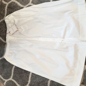 Carolina Herrera white button skirt